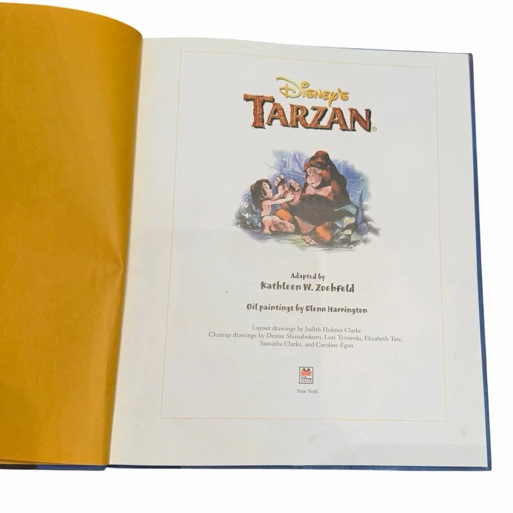 1999 Vintage First Ediion Disney's Tarzan Hardback Story Illustrated Book